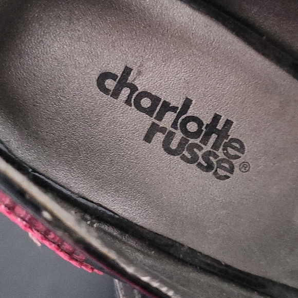 Stiletto pink and black shoe - Picture 2 of 4